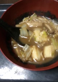 [残り飯] カレー作った鍋　からのスープ