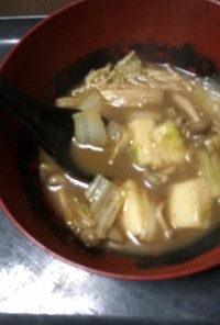 [残り飯] カレー作った鍋　からのスープ