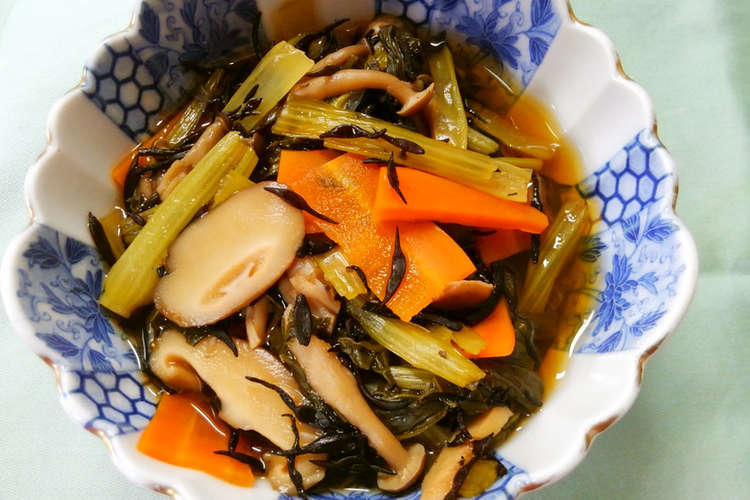簡単 常備菜 小松菜とひじきと椎茸の煮物 レシピ 作り方 By 331ミミイ クックパッド