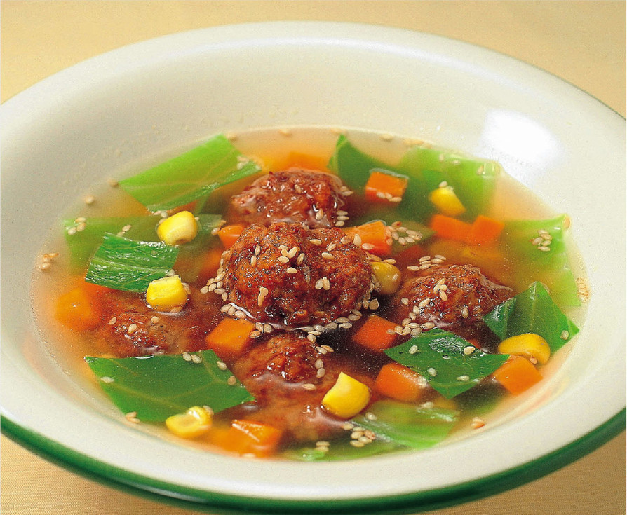 おおきな肉団子の野菜スープの画像