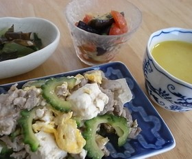 塩レモンで☆茄子とトマトのマリネ