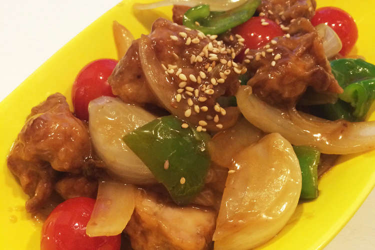 リメイク 野菜たっぷり黒酢酢豚風炒め レシピ 作り方 By Riko クックパッド 簡単おいしいみんなのレシピが355万品
