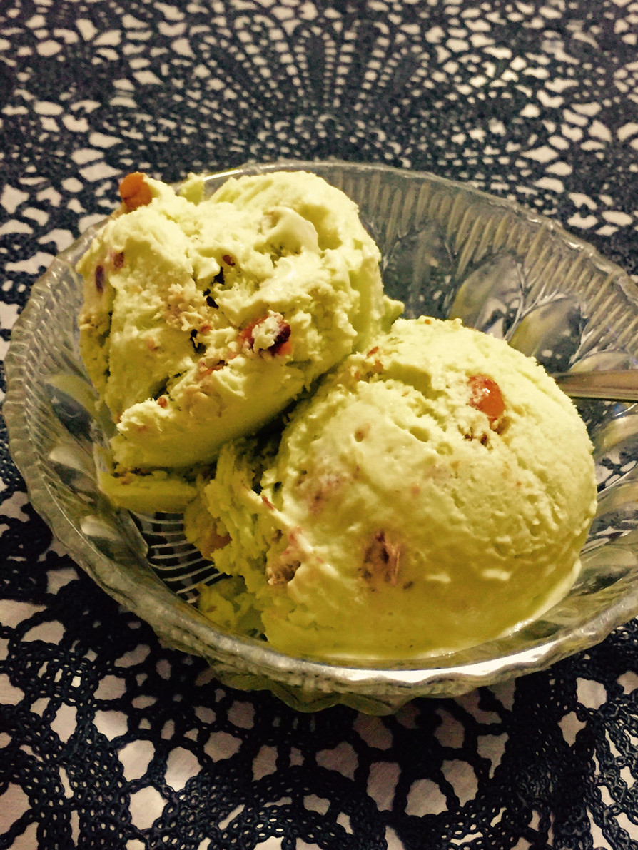 アボカドとナッツの簡単アイスクリームの画像