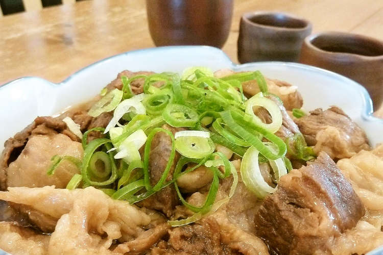 圧力鍋で簡単 柔らか牛スジ煮込み 醤油味 レシピ 作り方 By Kouayaa クックパッド 簡単おいしいみんなのレシピが353万品