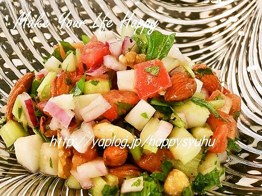 ミックスナッツde☆チョップドサラダの画像