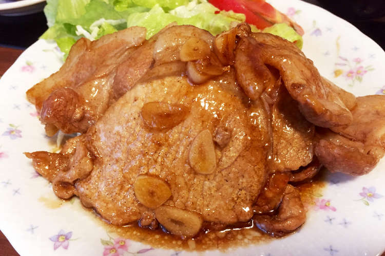 豚ロース薄切り肉のガーリックソテー レシピ 作り方 By Haesoon クックパッド