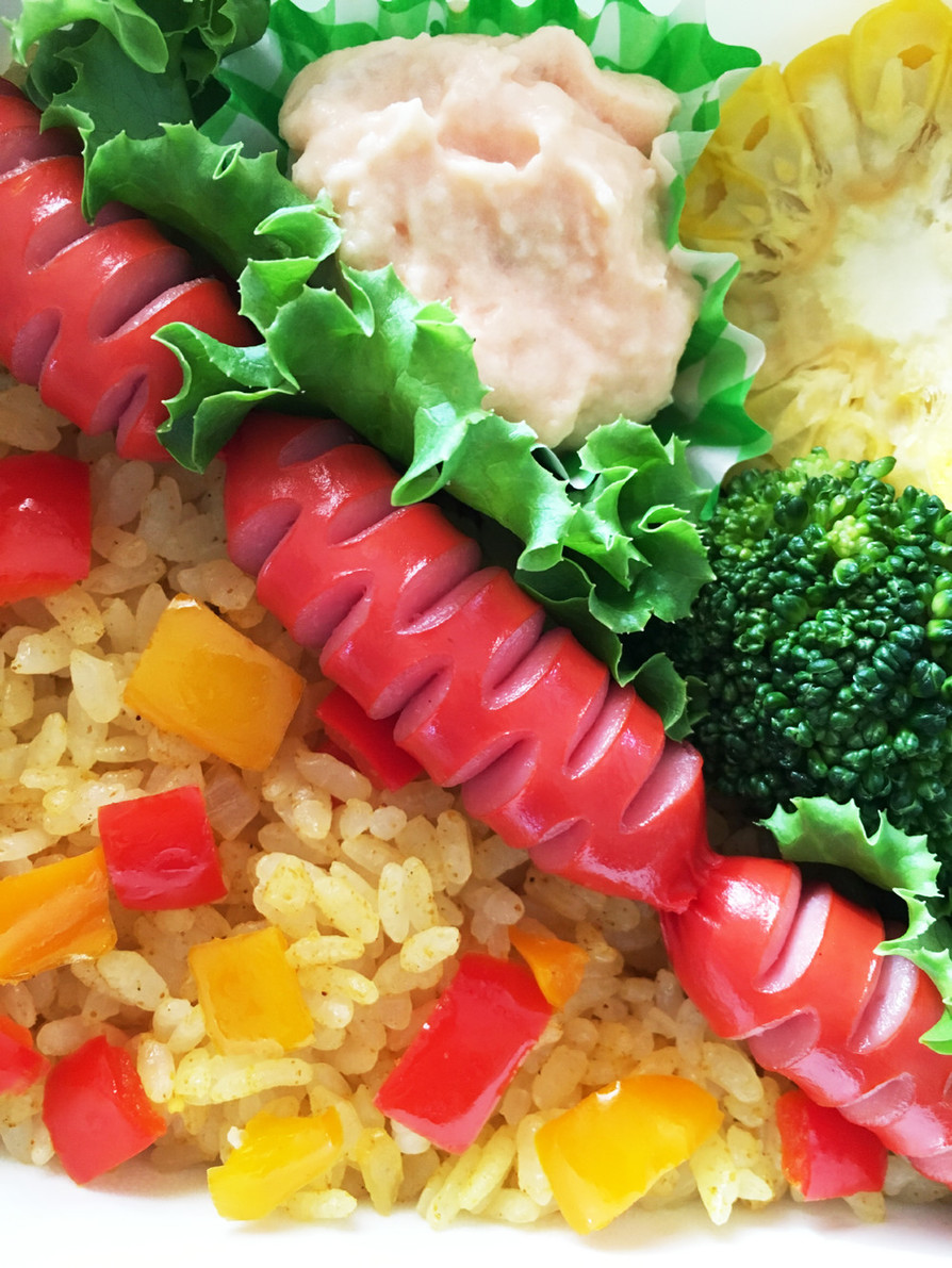 お弁当に♬赤ウインナー 飾り切りの画像