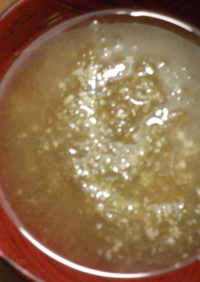 いぎす（海藻）の味噌汁