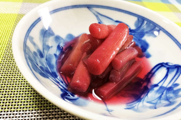 赤ずいきの酢の物 レシピ 作り方 By ちゃっぴぃ クックパッド