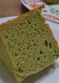 ヘルシー❗アボカドの米粉シフォンケーキ