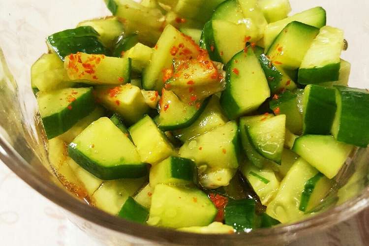 超簡単胡瓜の南蛮漬け レシピ 作り方 By 茶白茶々 クックパッド 簡単おいしいみんなのレシピが369万品