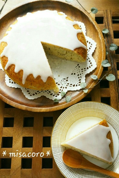 m炊飯器de紅茶とレモンのケーキの写真