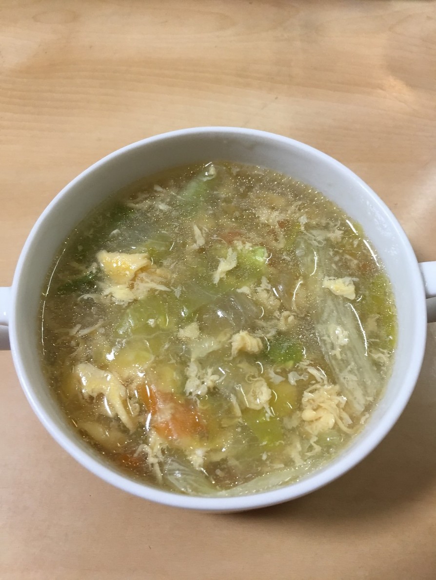 レタスのかき玉スープの画像