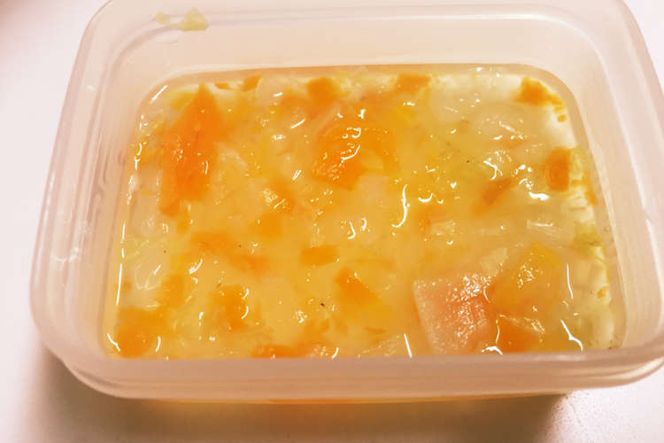 離乳食中期 野菜のだし煮 レシピ 作り方 By Vampslove クックパッド 簡単おいしいみんなのレシピが360万品