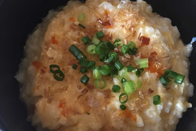 がっつり食べたい時の雑炊orおじや レシピ 作り方 By 小海 クックパッド 簡単おいしいみんなのレシピが355万品