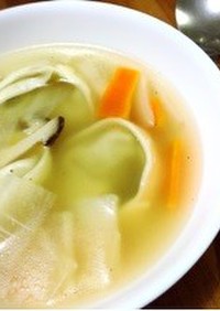 韓国 ダシダで餃子のスープ マンドゥグク