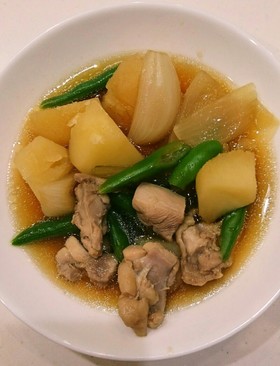 風邪ひき息子へ☆鶏肉じゃが☆生姜ポカポカ