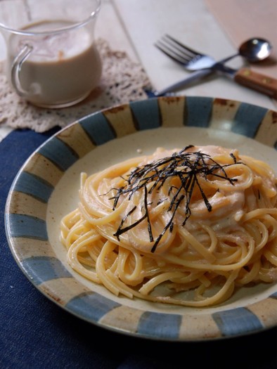 濃厚たらこクリームパスタ！の写真