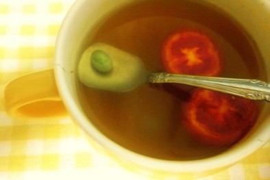 【二日酔いに】トマトカレースープの写真