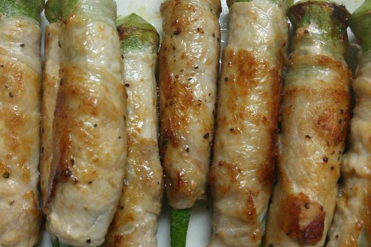 シンプルに オクラの肉巻き レシピ 作り方 By かず さや クックパッド