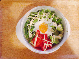 夏バテに! サラダうどん(醤油タレ)