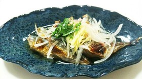 揚げないサッパリ、簡単小アジの南蛮漬け!