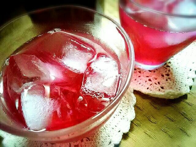 紫蘇ジュース（りんご酢バージョン）の画像