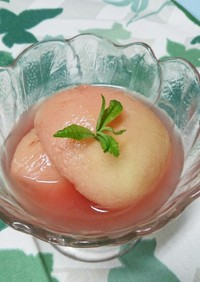 桃のコンポート／夏の旬野菜