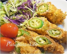 お弁当にも♪オクラの肉巻きフライ