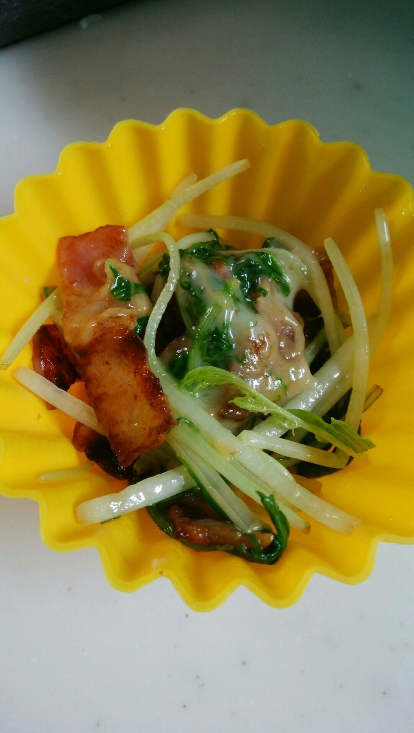 お弁当に★水菜の炒め物の画像