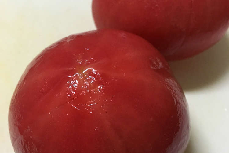 離乳食にも 楽チン 簡単 トマトの湯むき レシピ 作り方 By ゆめころん クックパッド 簡単おいしいみんなのレシピが364万品