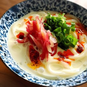 簡単ひんやり豆乳うどん