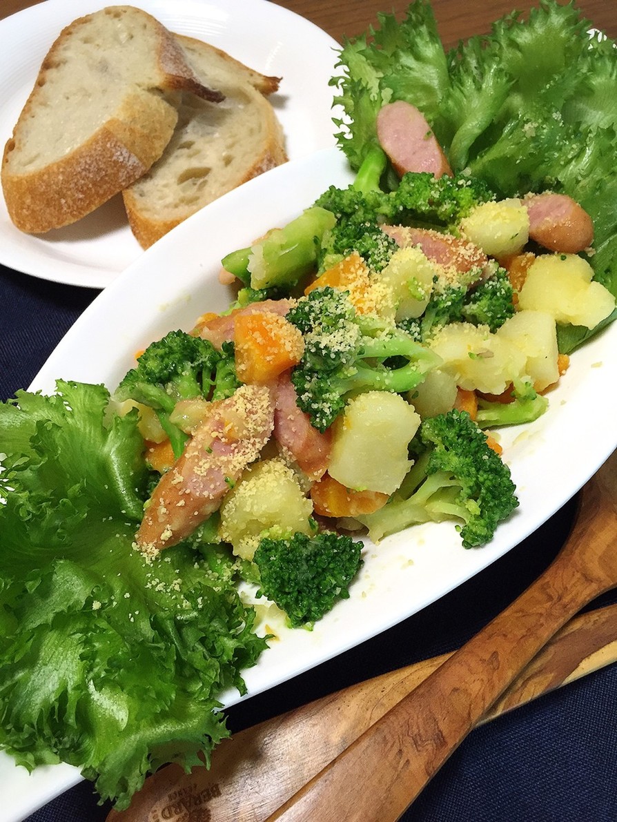 鍋ひとつ♪簡単過ぎる温野菜サラダ