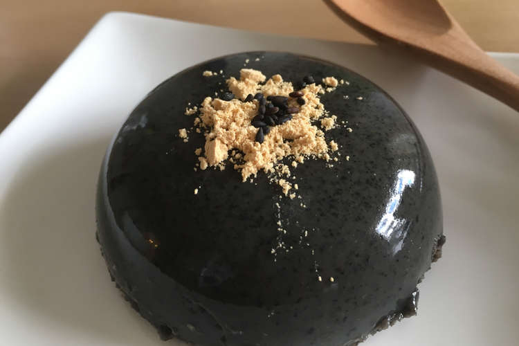 もっちり濃厚 豆乳の黒ごまきな粉プリン レシピ 作り方 By Kurumilk クックパッド 簡単おいしいみんなのレシピが355万品