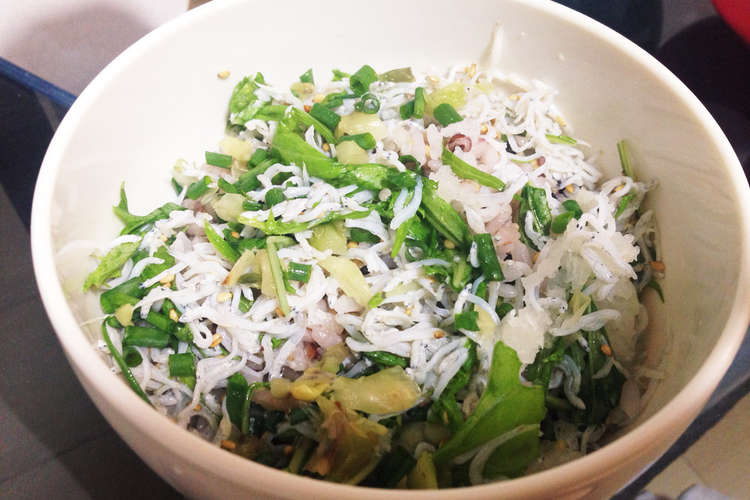超簡単 水菜シラス丼 ランチにも レシピ 作り方 By Oithin クックパッド 簡単おいしいみんなのレシピが378万品