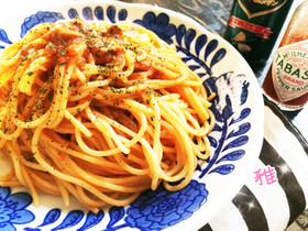 包丁なし!簡単ツナ&トマトスパ♡