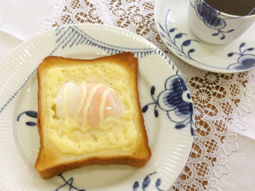 卵トーストの画像