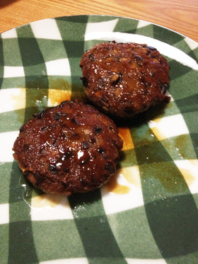 簡単☆テリヤキ椎茸ハンバーグ