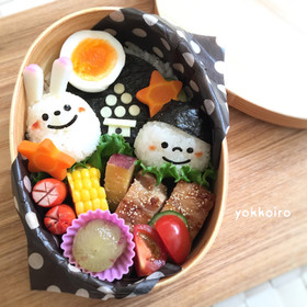 お月見☆簡単☆弁当☆秋弁当☆キャラ弁