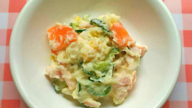 ポテトサラダ 給食 レシピ 作り方 By 学校法人森友学園 クックパッド 簡単おいしいみんなのレシピが356万品