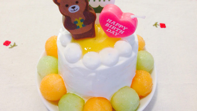 1歳の誕生日ケーキ 離乳食 レシピ 作り方 By Mano R クックパッド 簡単おいしいみんなのレシピが350万品