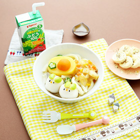 離乳食 うさちゃんのお月見うどん