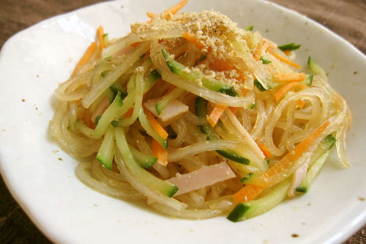 ポン酢で簡単 中華風はるさめサラダ レシピ 作り方 By ポン酢職人nao クックパッド 簡単おいしいみんなのレシピが375万品