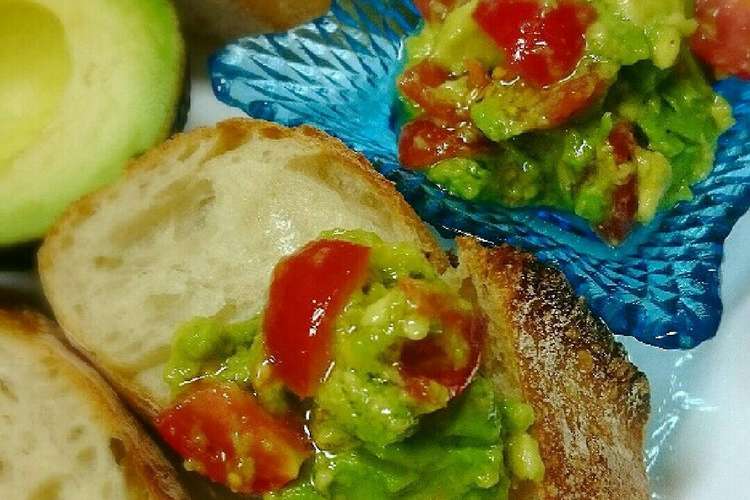 超簡単調味料２つアボカドトマトのディップ レシピ 作り方 By 杏里mama クックパッド 簡単おいしいみんなのレシピが356万品