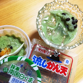 暑い日に☆寒天かき氷