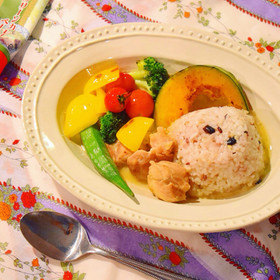 カフェ飯風☆簡単なチキングリーンカレー