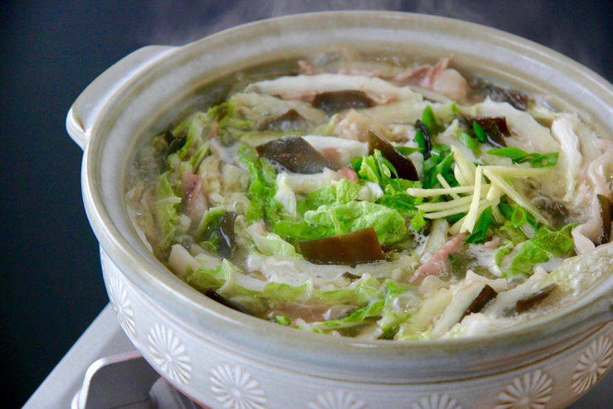 昆布と白菜のミルフィーユ鍋の画像