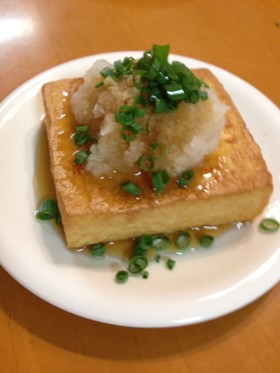 絹厚揚げで簡単!フライパンで揚げ出し風