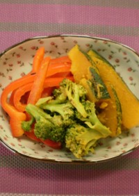 カラフルカラー野菜のカレー風味煮