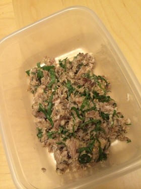 作り置き、お弁当に!さんまと大葉みそ